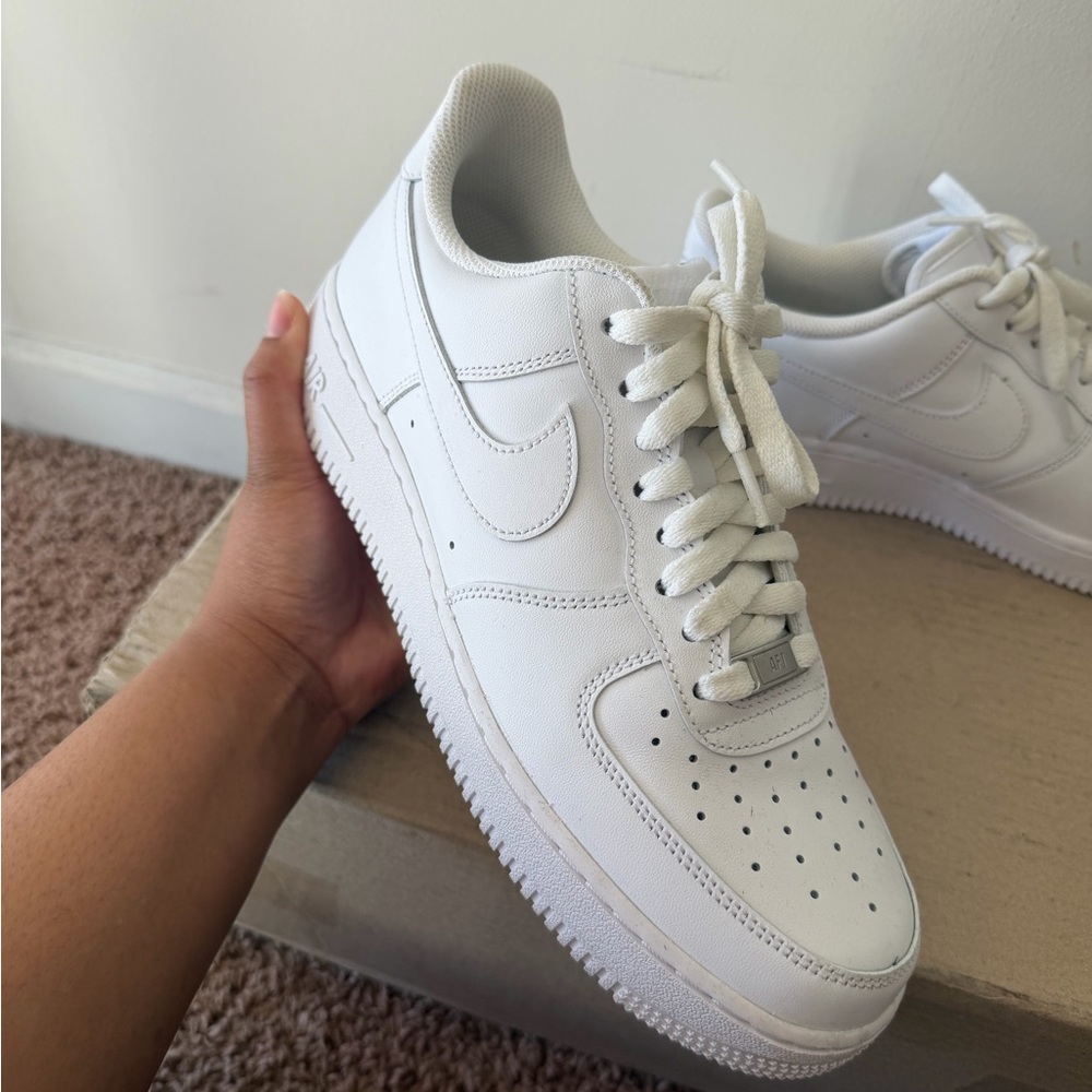 Nike All-White Air Force 1 Sneakers